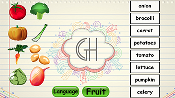 Veggie, Fruit Drag and Drop Multi Language